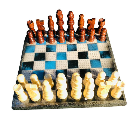 Scrapbook Chess Set - Code Blue