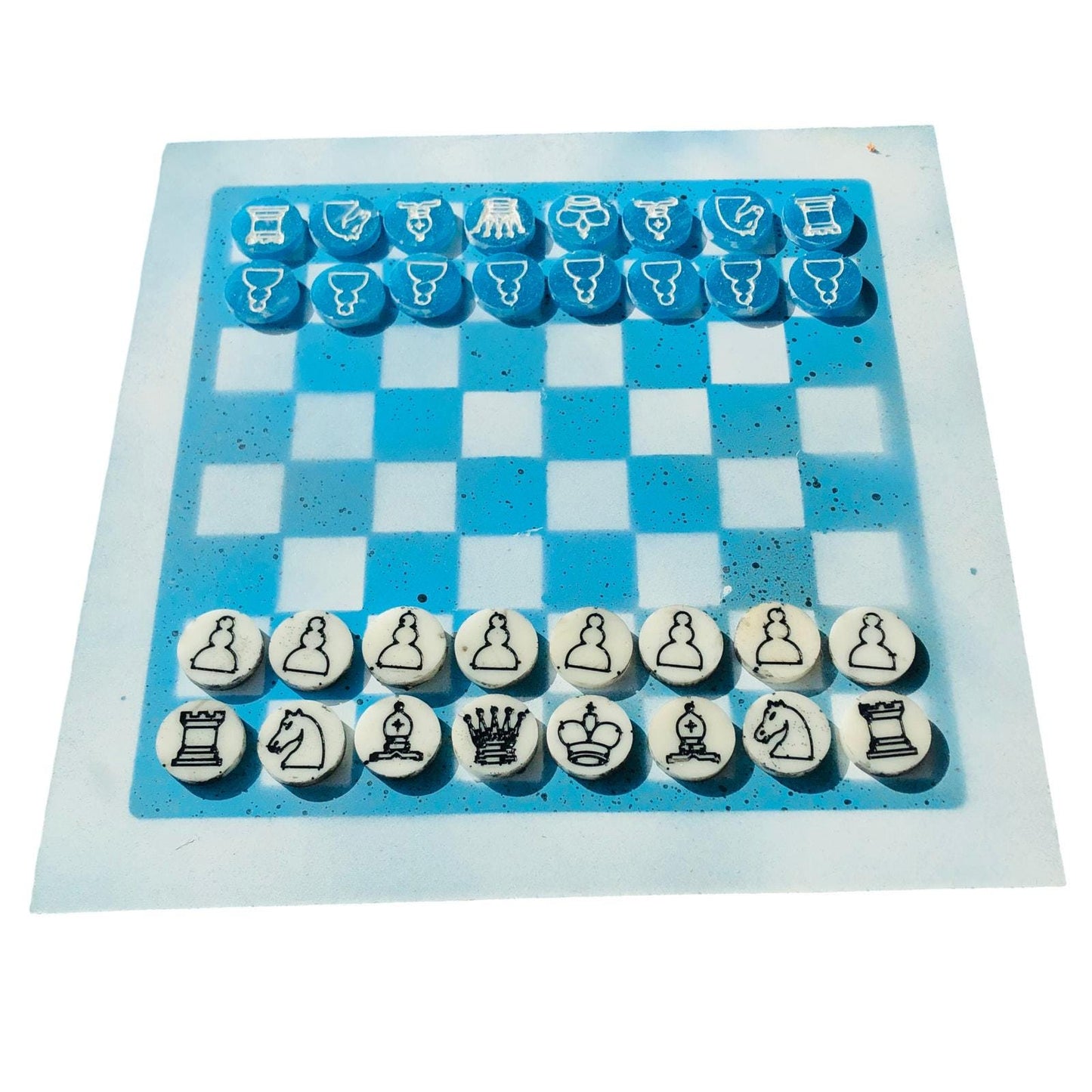 Chess Set - Blue Snow