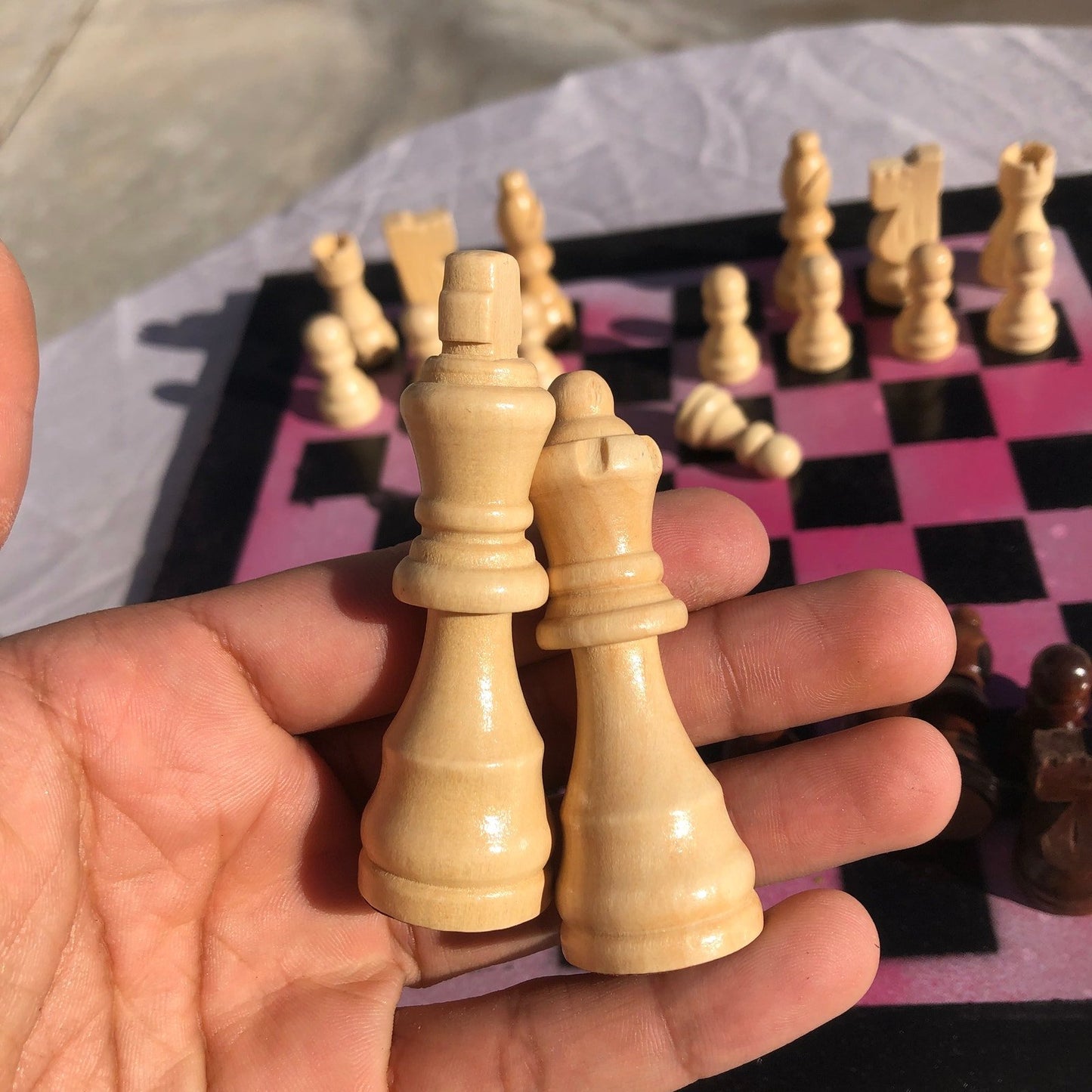 Chess Set - Classic Pink