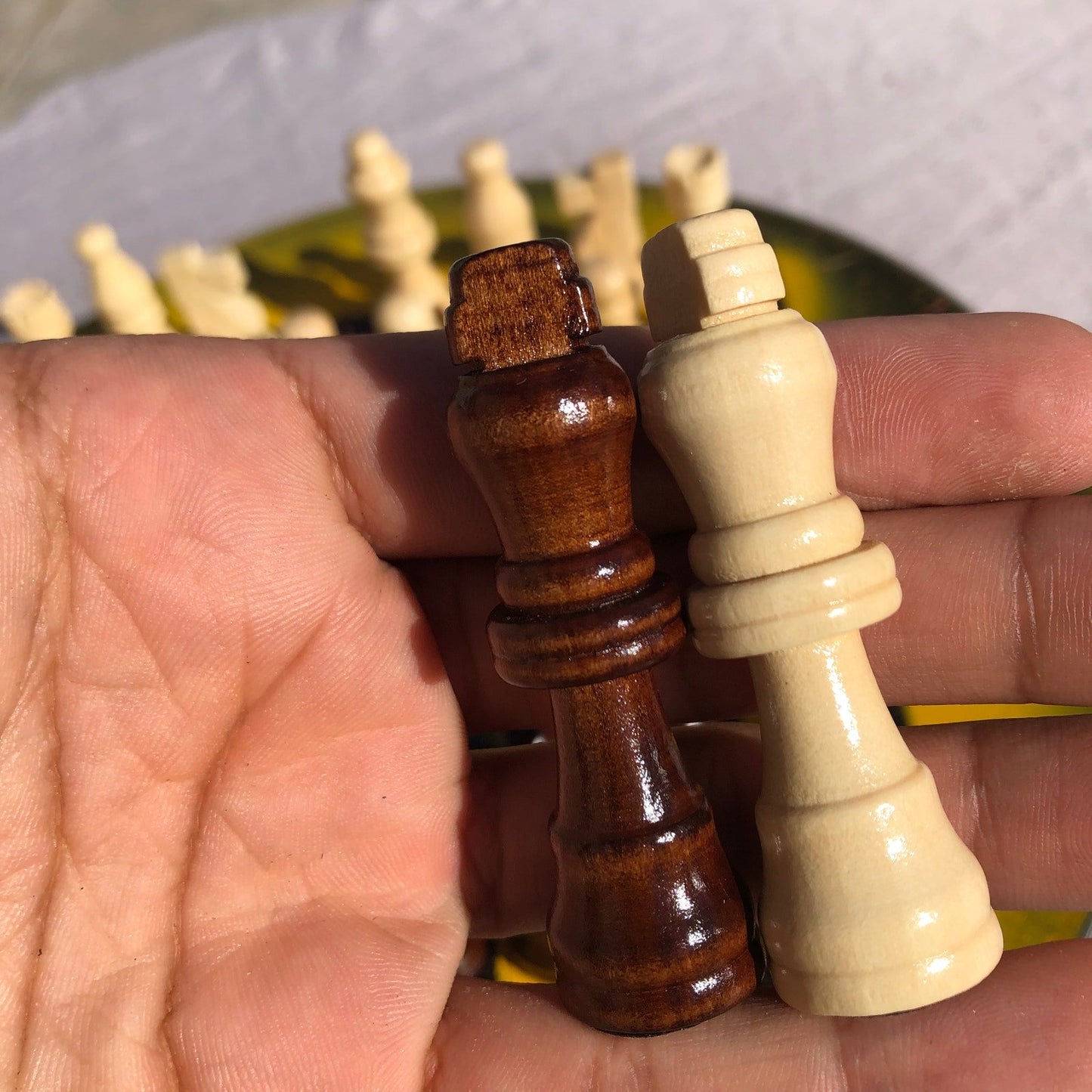 Vinyl Chess Set - Yellow Space