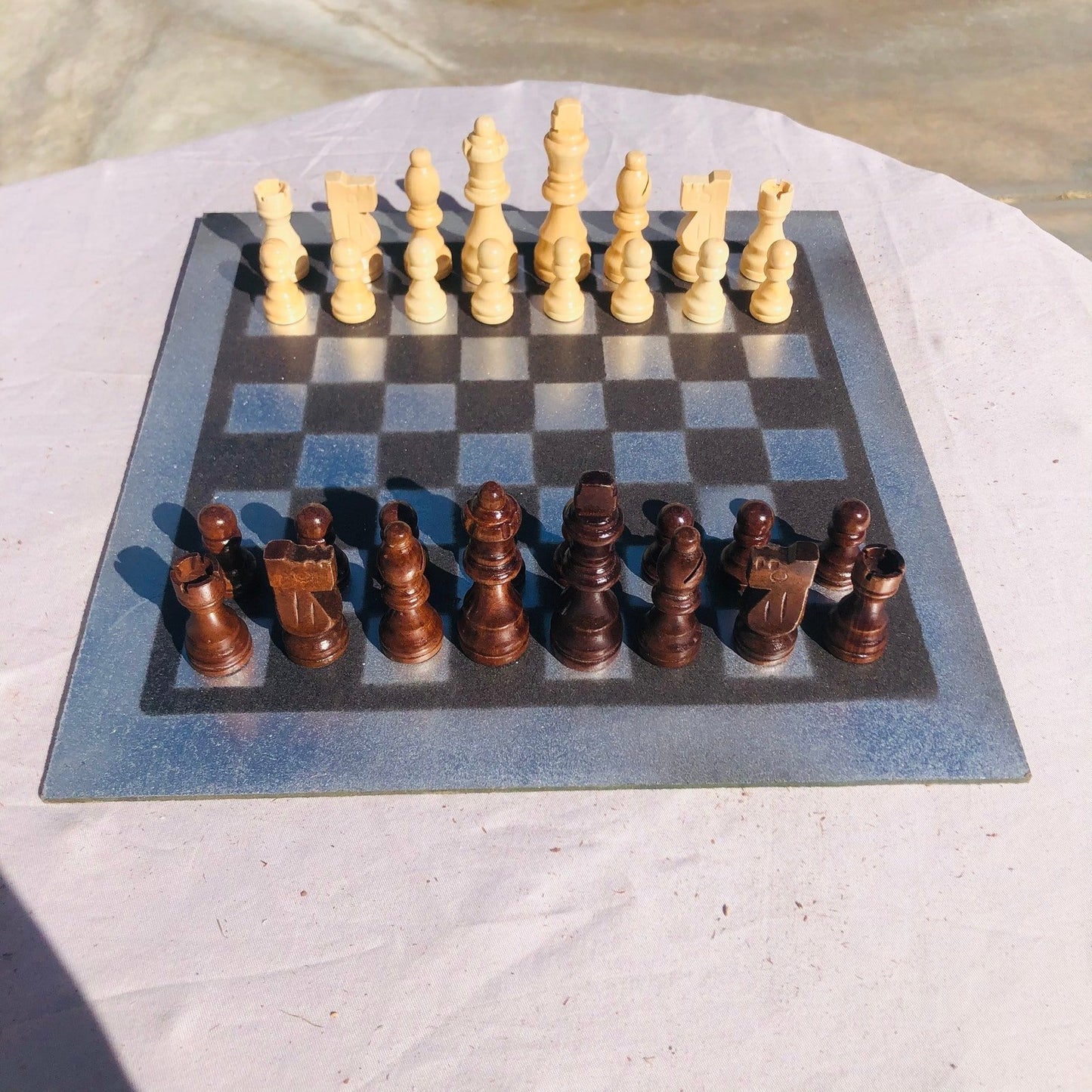 Chess Set - Silver & Black