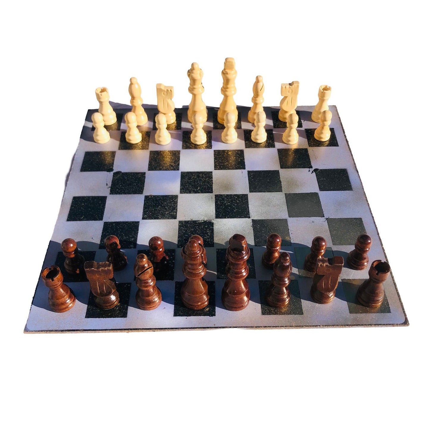 Chess Set - Gray Golden Tint