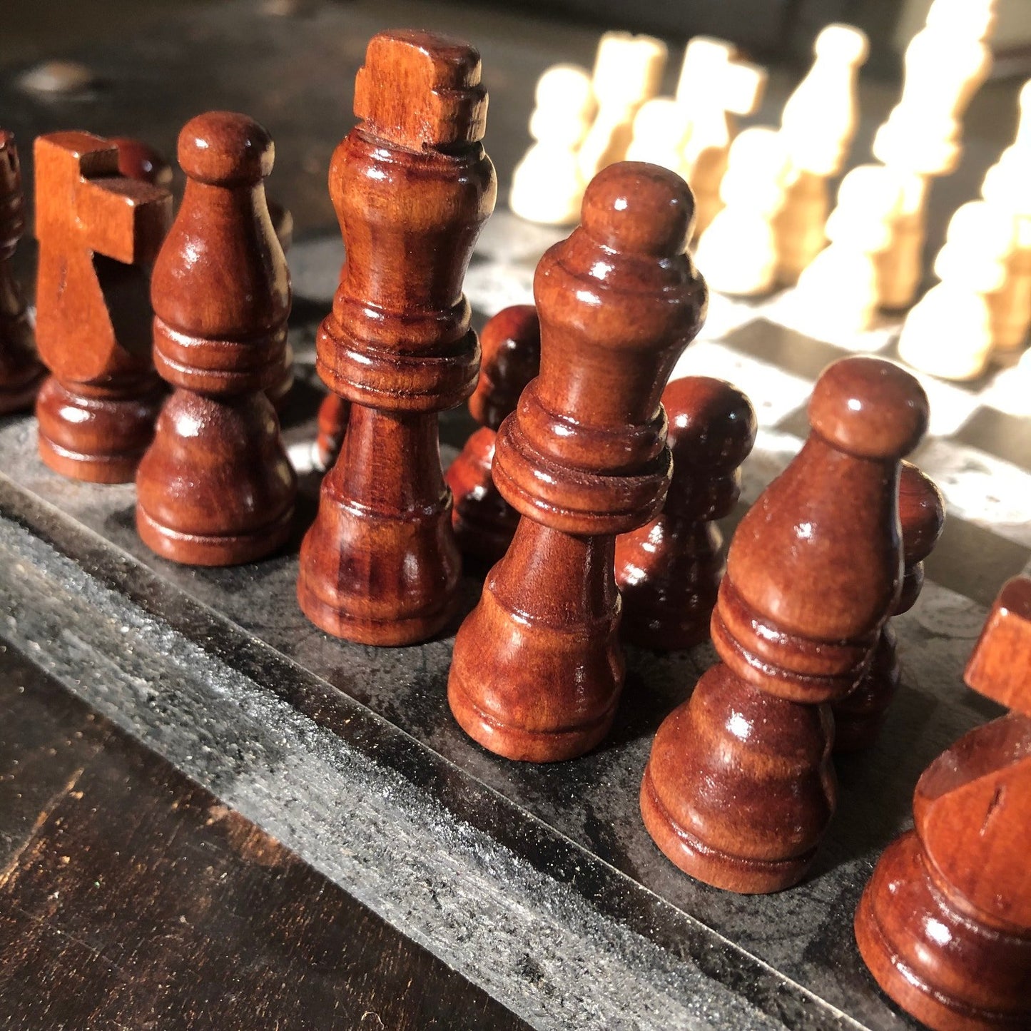 Scrapbook Chess Set - Vintage Style