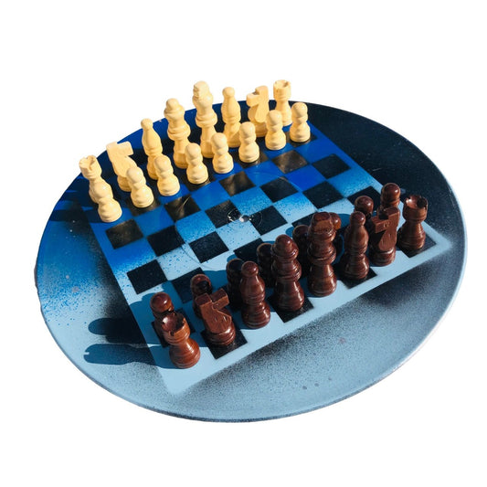 Vinyl Chess Set - Supreme Blue