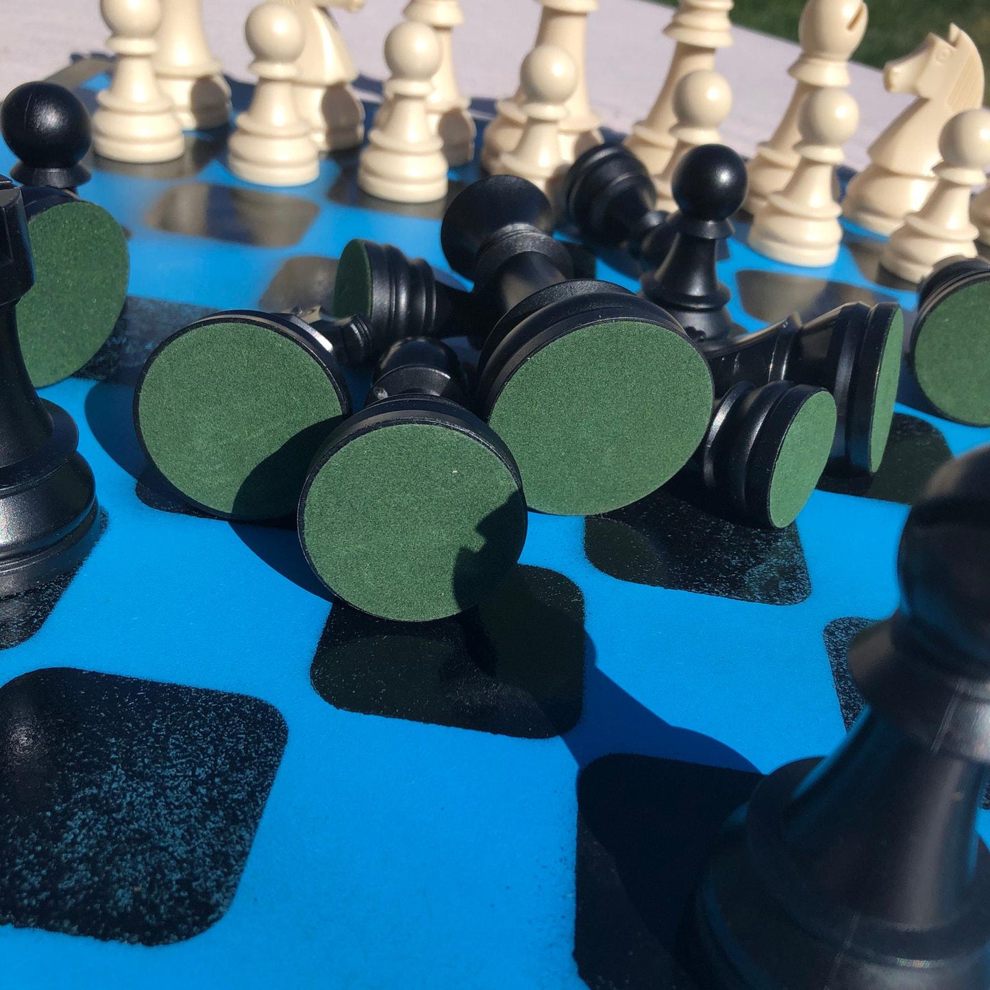 Large Chess Set - Pool Blue