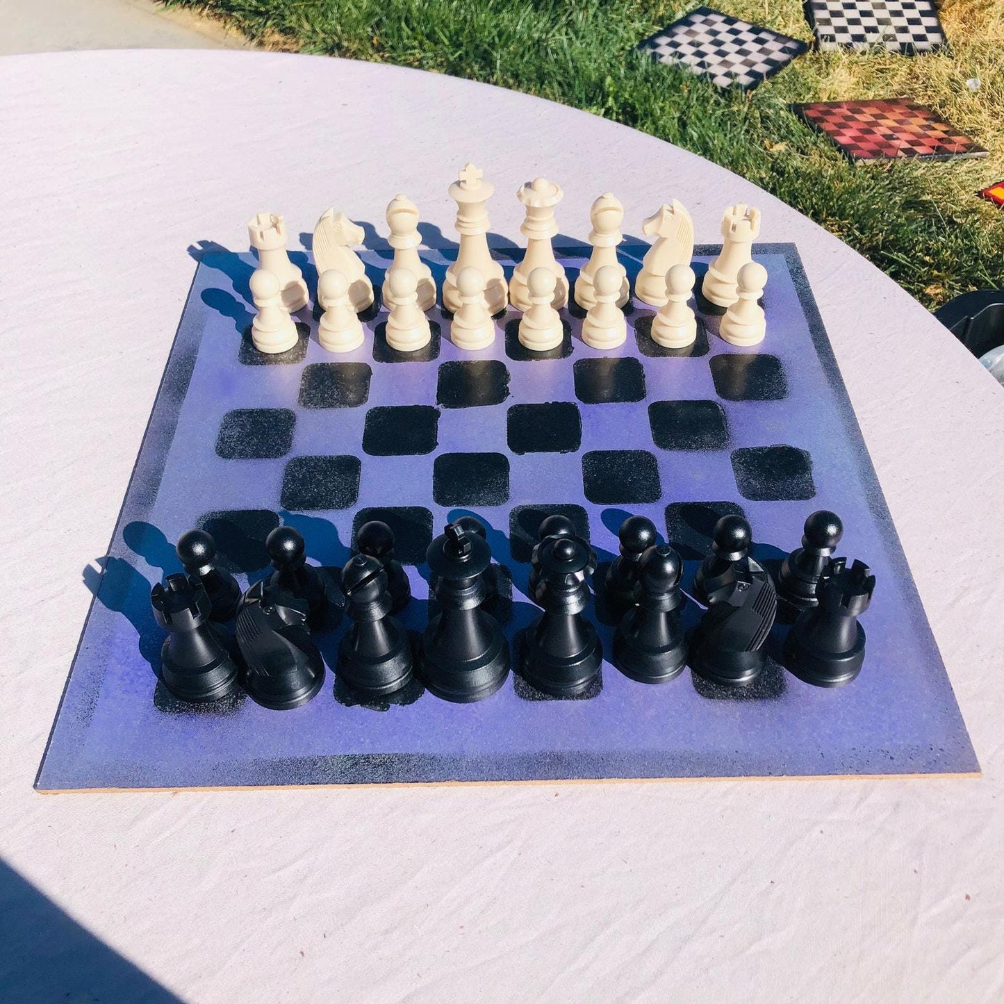 Large Chess Set - Light Purple