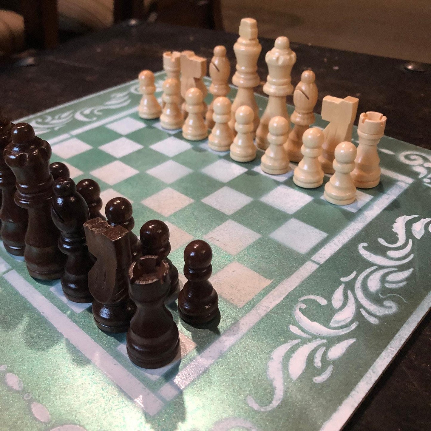 Chess Set - Metallic Green