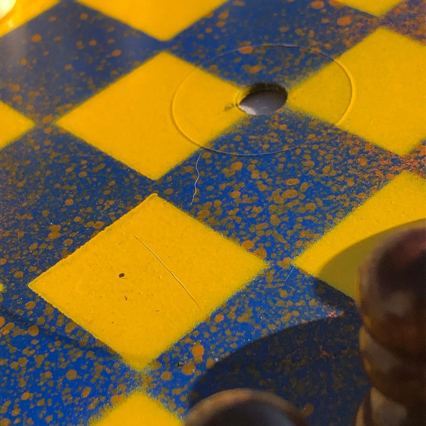 Vinyl Chess Set - Yellow & Blue Tint