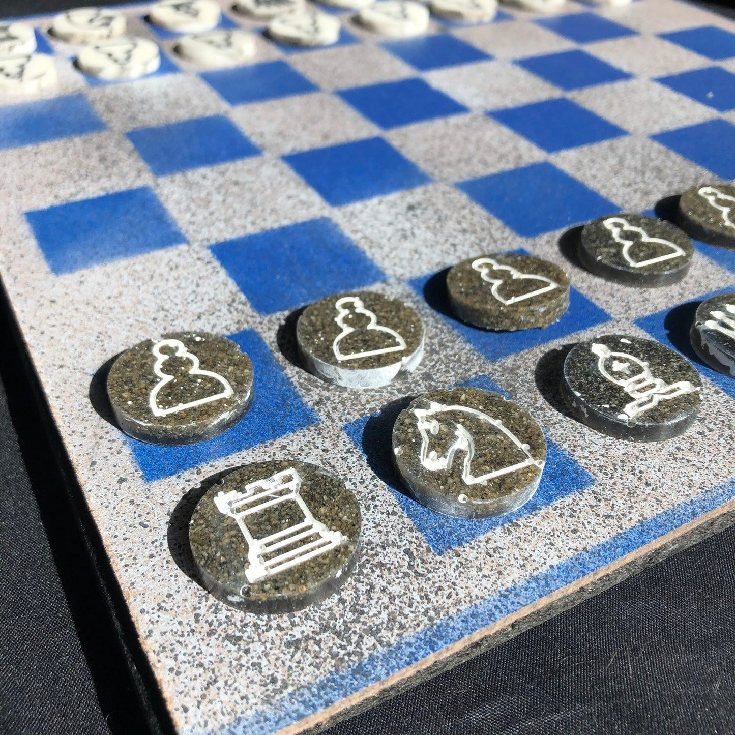 Chess Set - Crusaders Blue