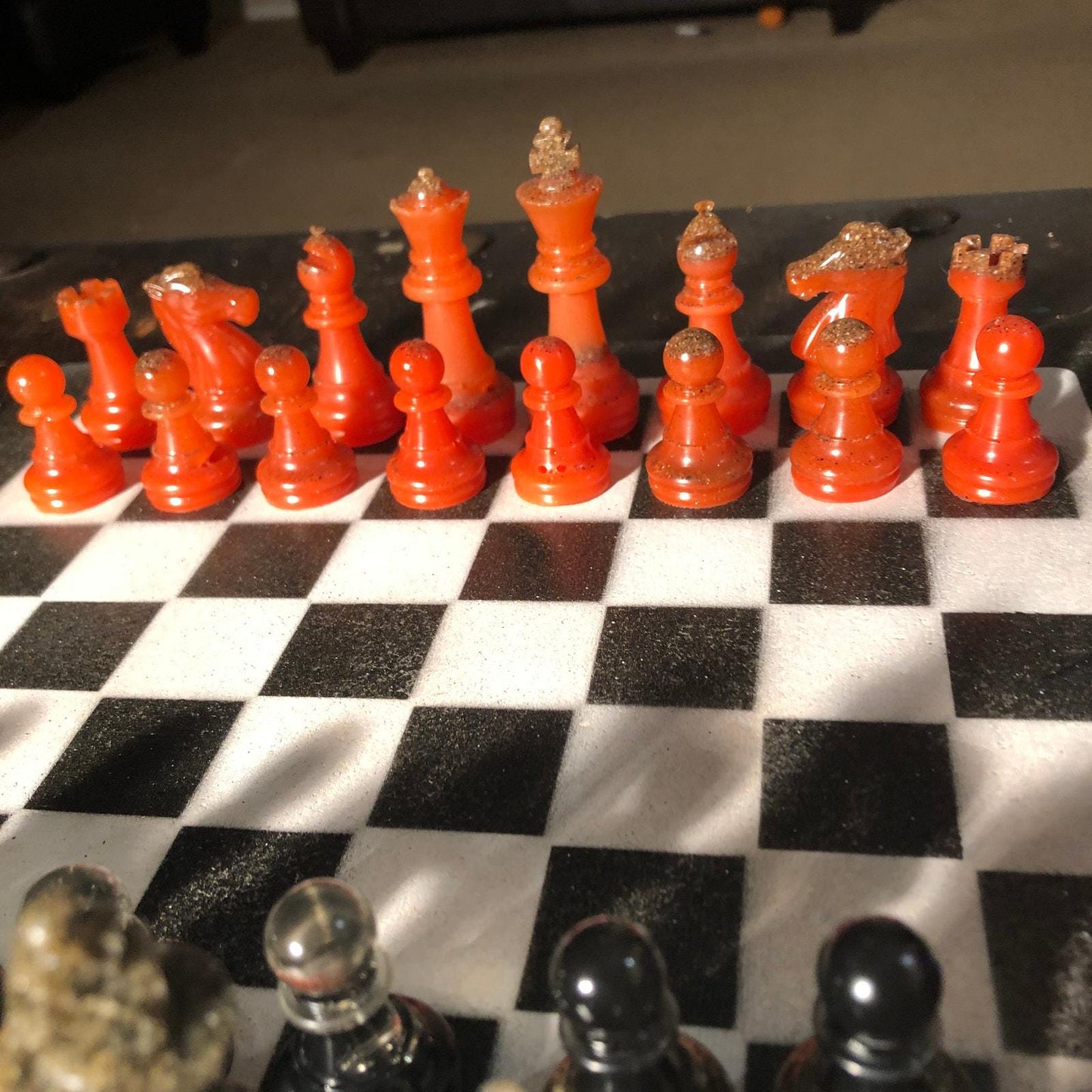 Chess Set - Black & White Edition (Resin Pieces)