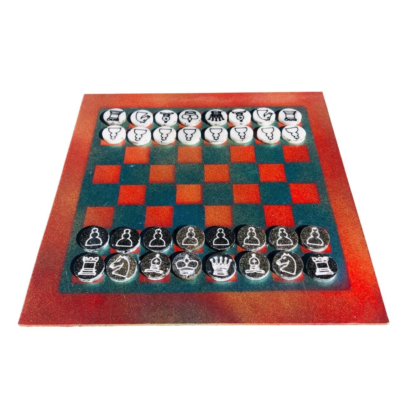 Chess Set - Emerald Opal