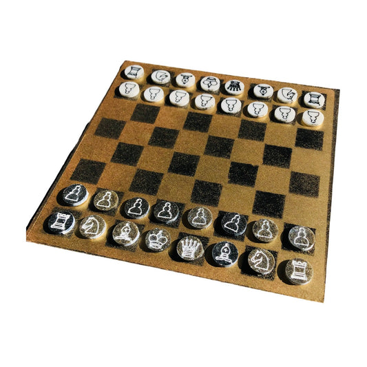 Chess Set - Matte Gold