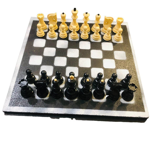 Large Chess Set - Black & White