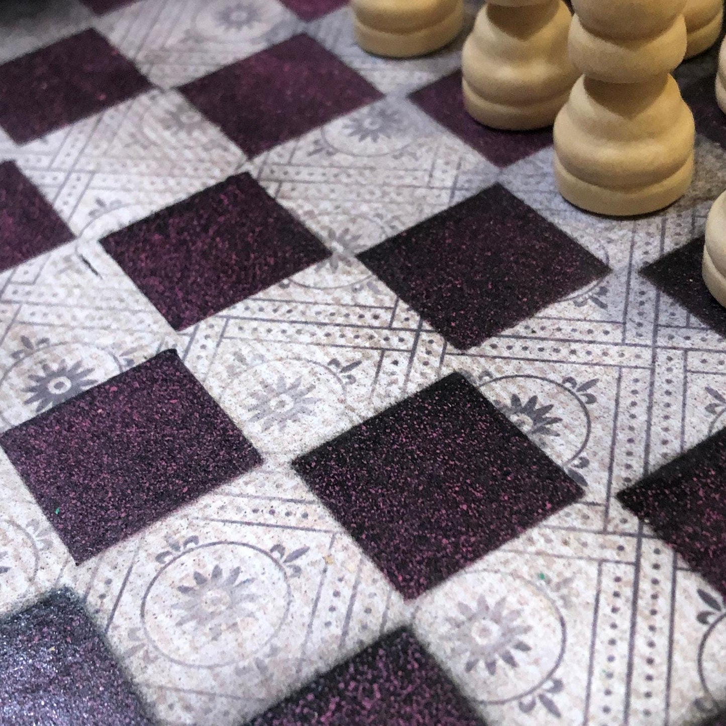 Scrapbook Chess Set - Purple Royal