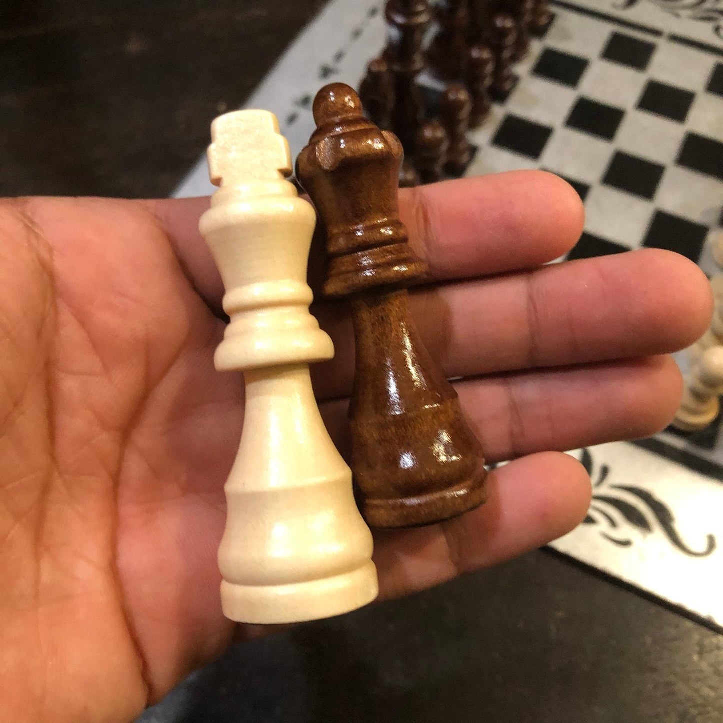 Chess Set - Silver & Black