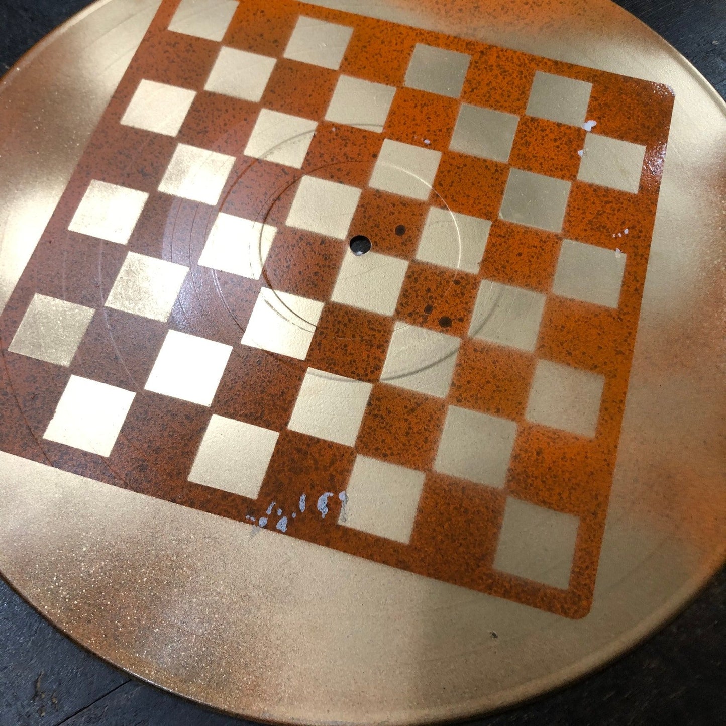 Vinyl Chess Set - Orange Gold Sunset