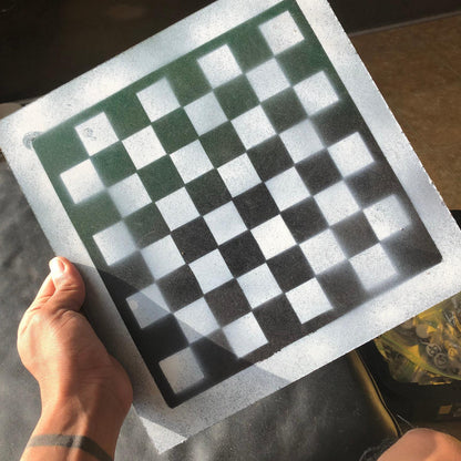 Chess Set - Green & White