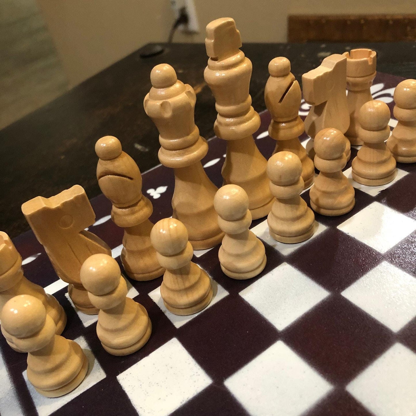 Chess Set - Dark Velvet Purple Mix