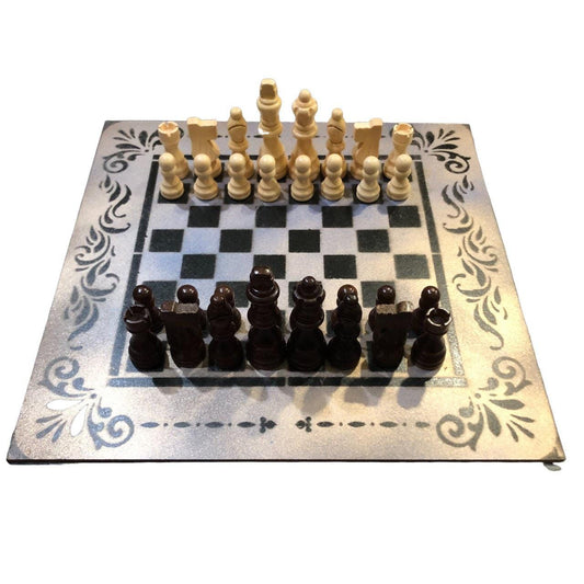 Chess Set - Rustic Gold