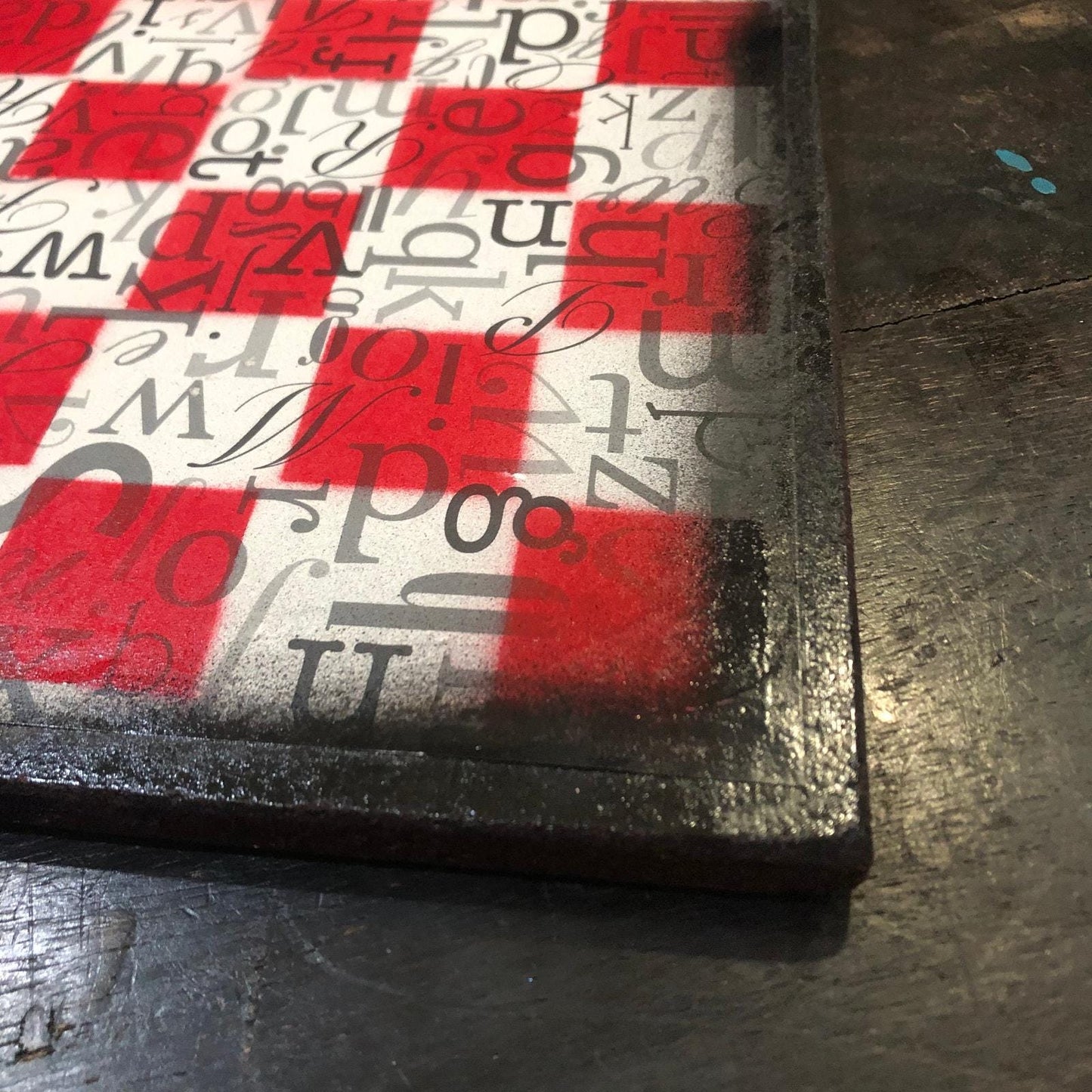 Scrapbook Chess Set - Red Letters