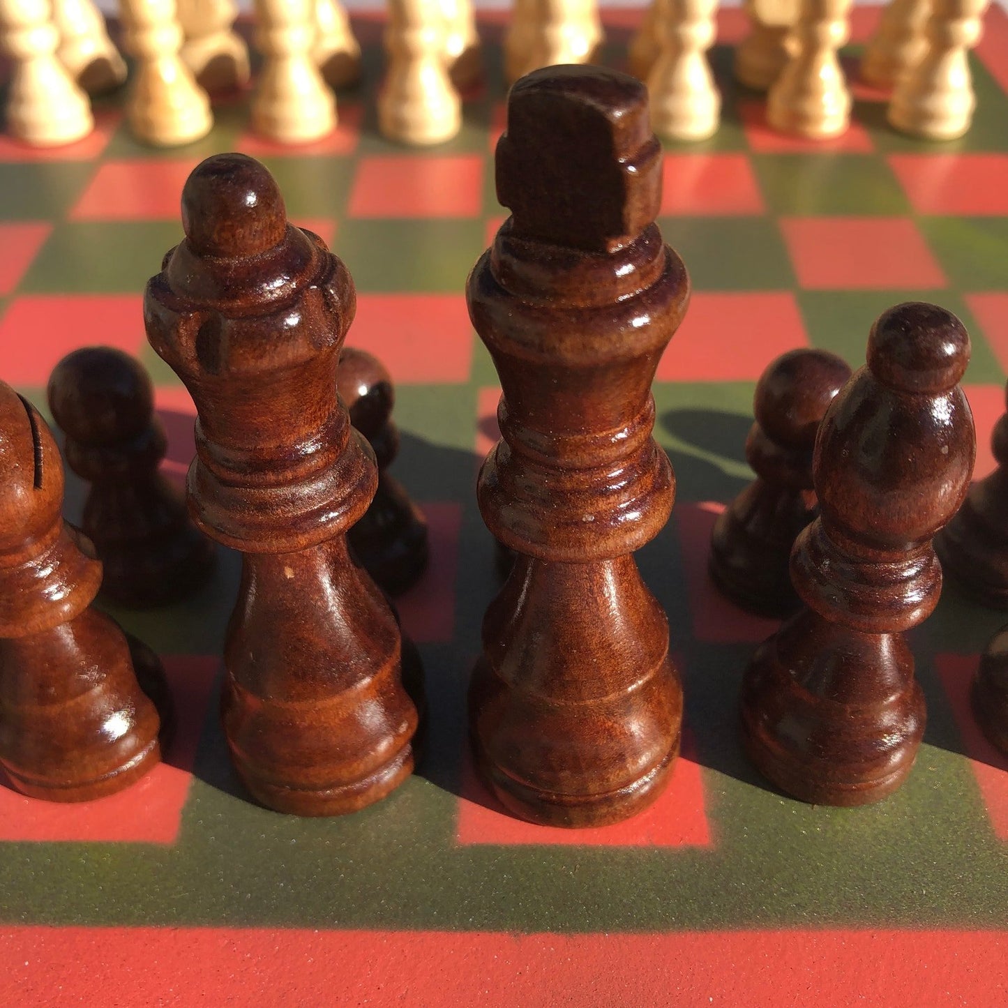 Chess Set - Peach Gold