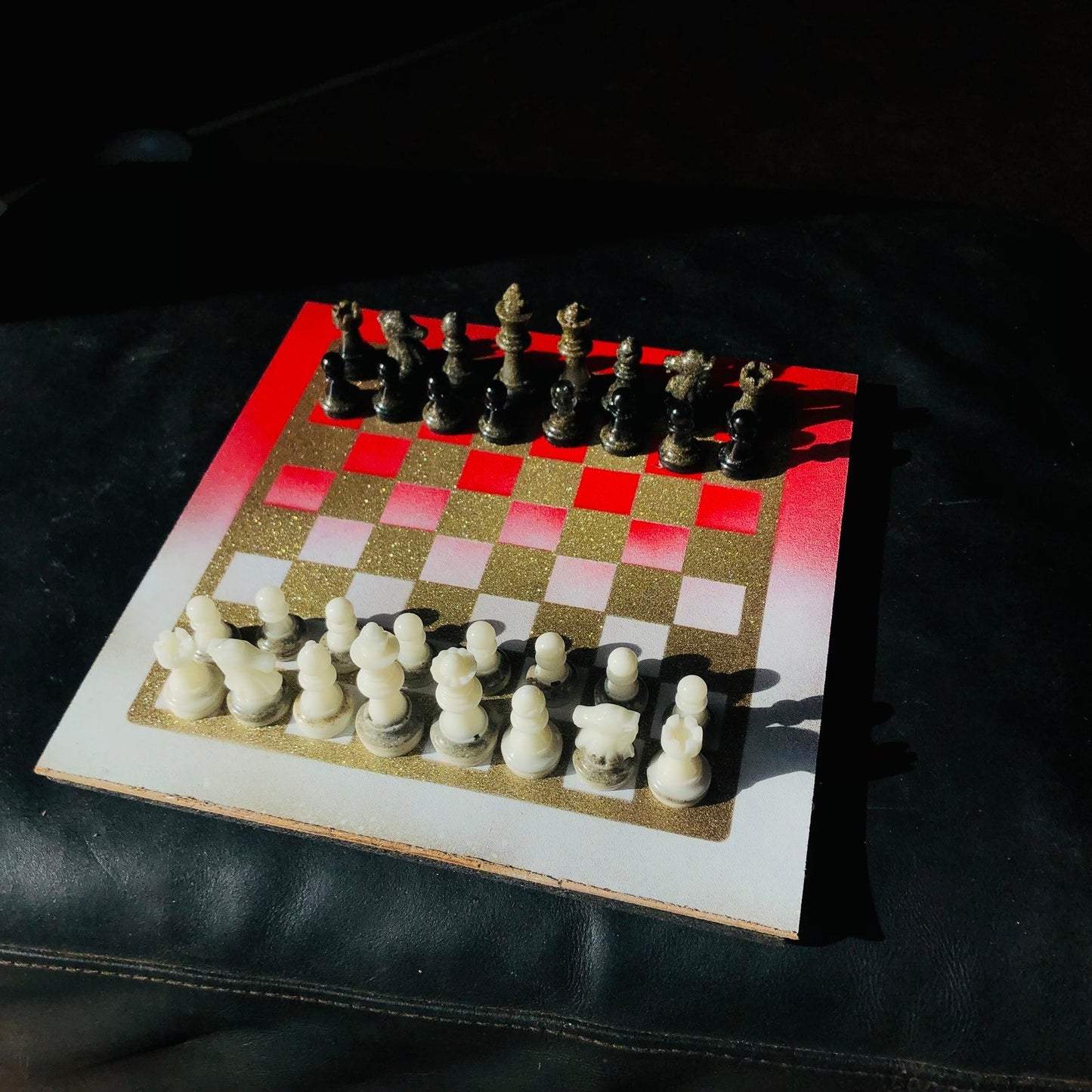 Chess Set - Red Gold Royal