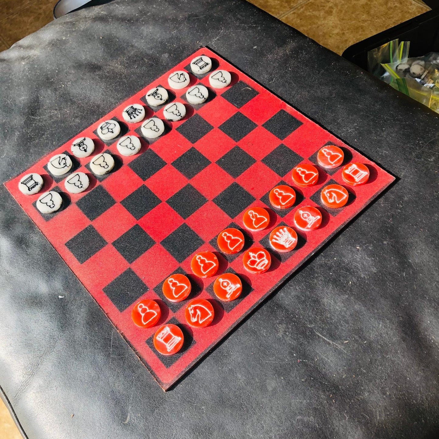 Chess Set - Red and Black Classic