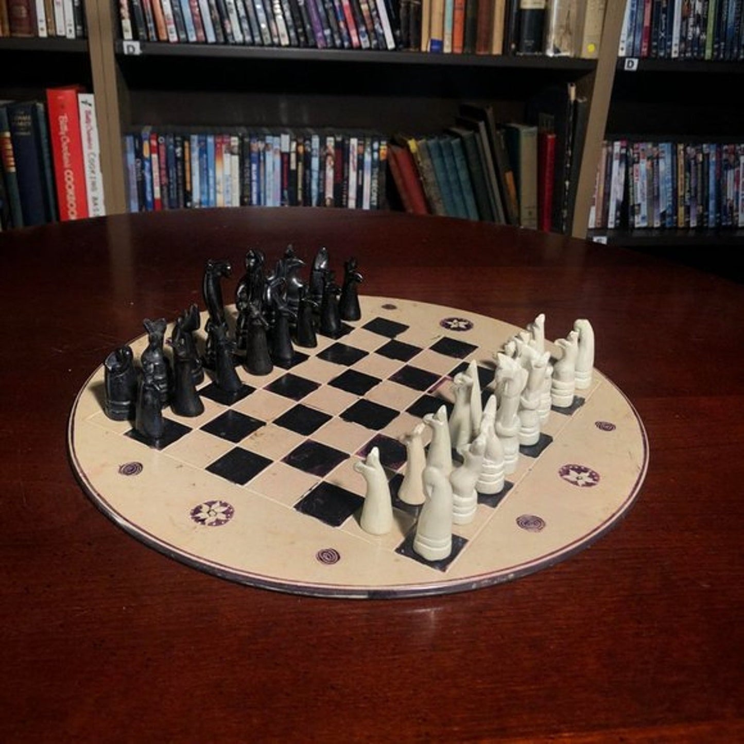 African Vintage Chess Set - Old Kenyan Chess Board