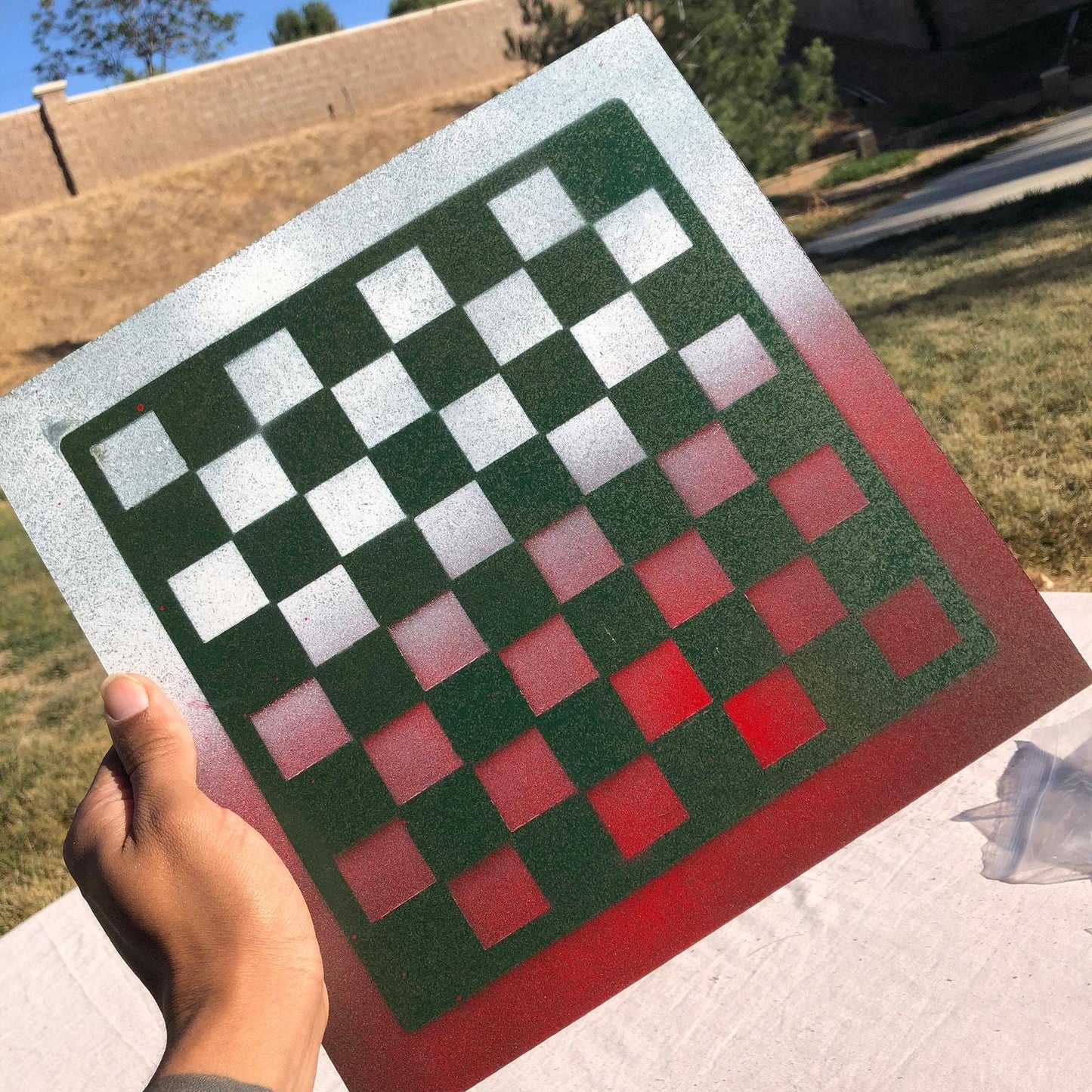 Chess Set - Faded Christmas Colors