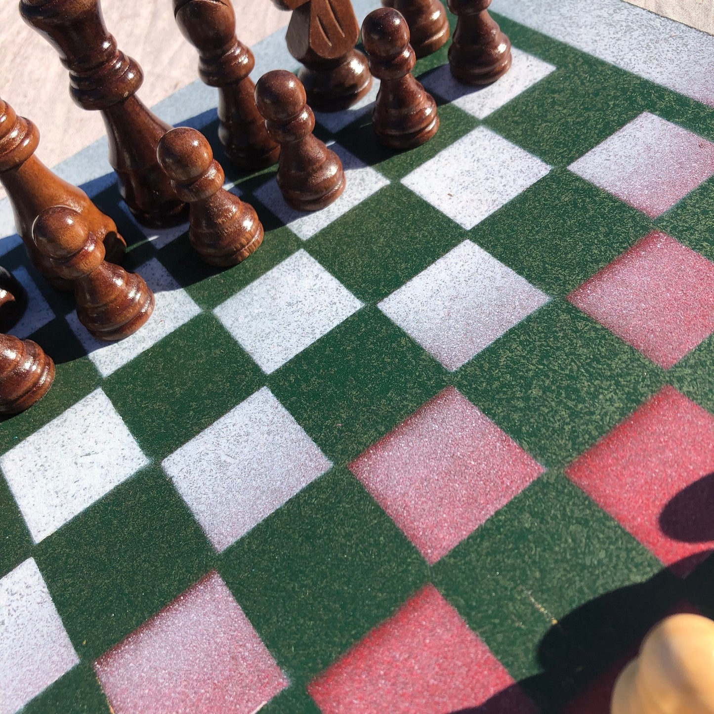 Chess Set - Faded Christmas Colors