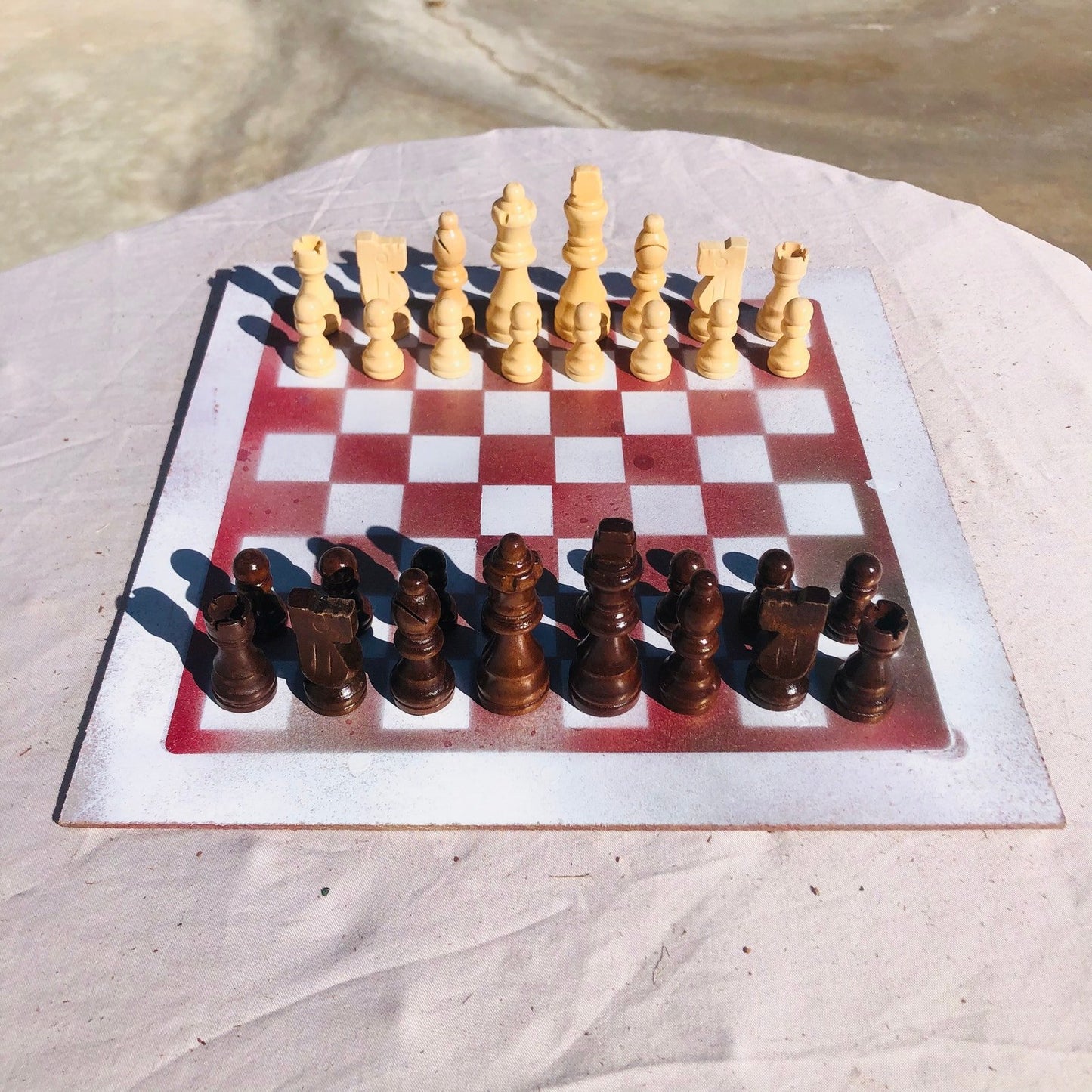 Chess Set - White Rose Gold