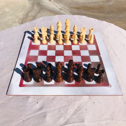 Chess Set - White Rose Gold