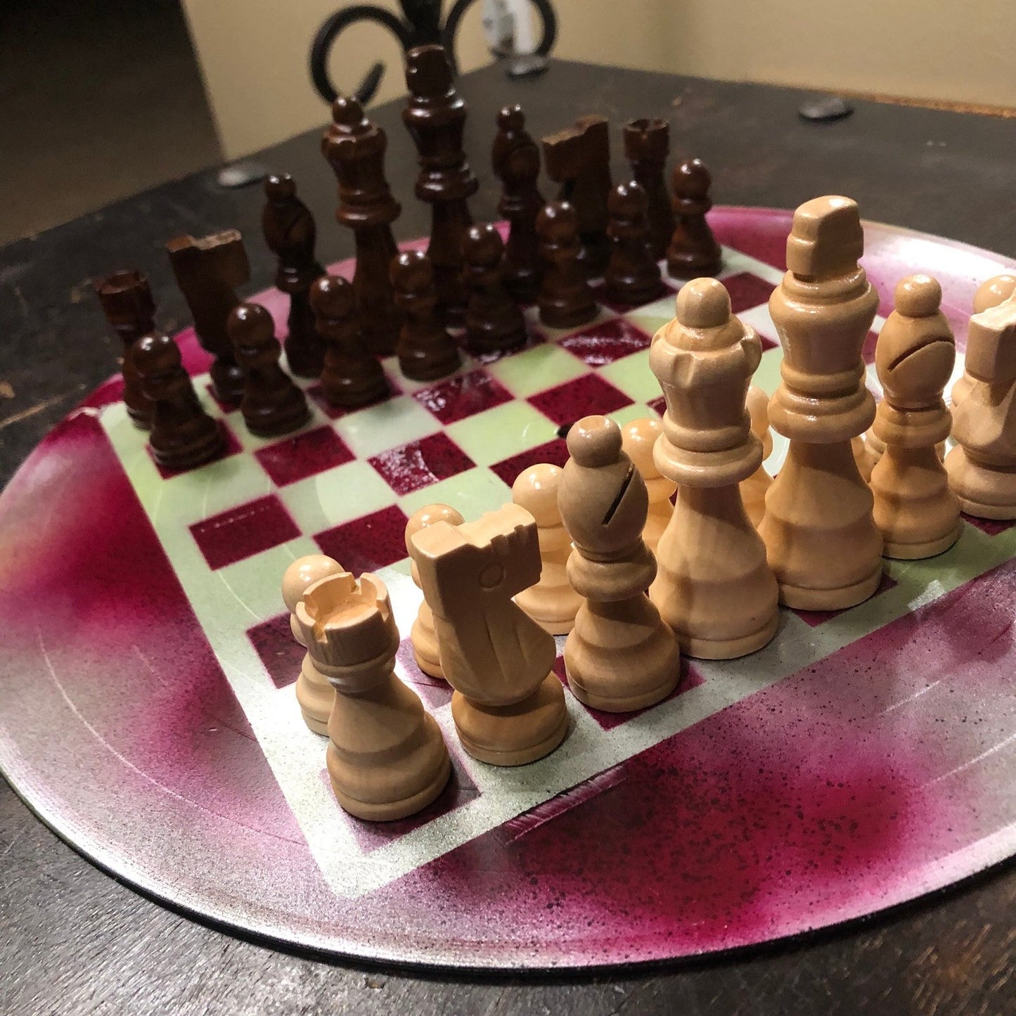 Vinyl Chess Set - Violet Mix