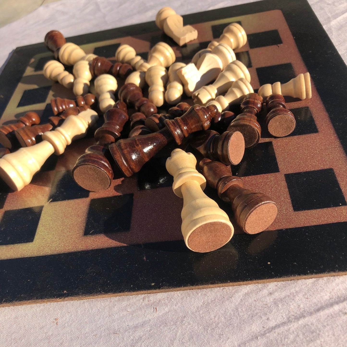 Chess Set - Rusting Bronze