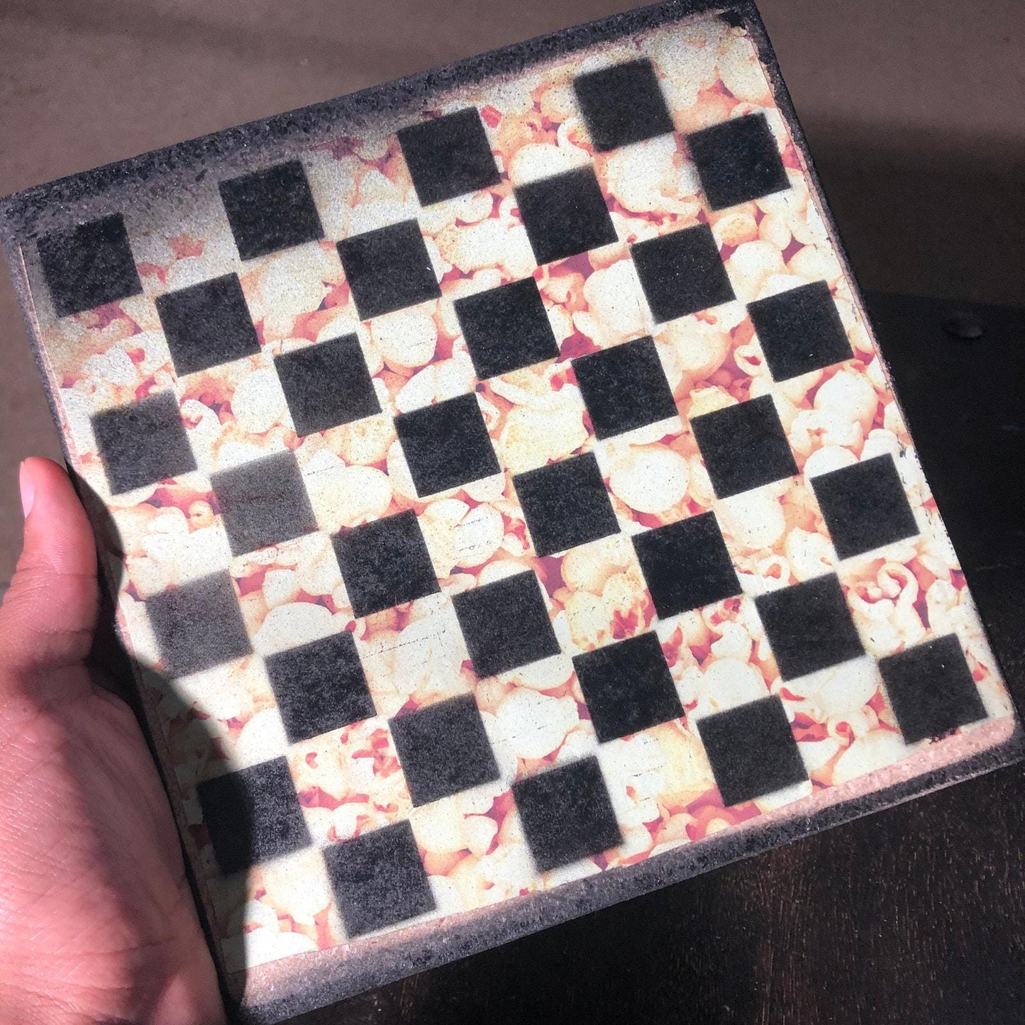 Scrapbook Chess Set - Popcorn Edition