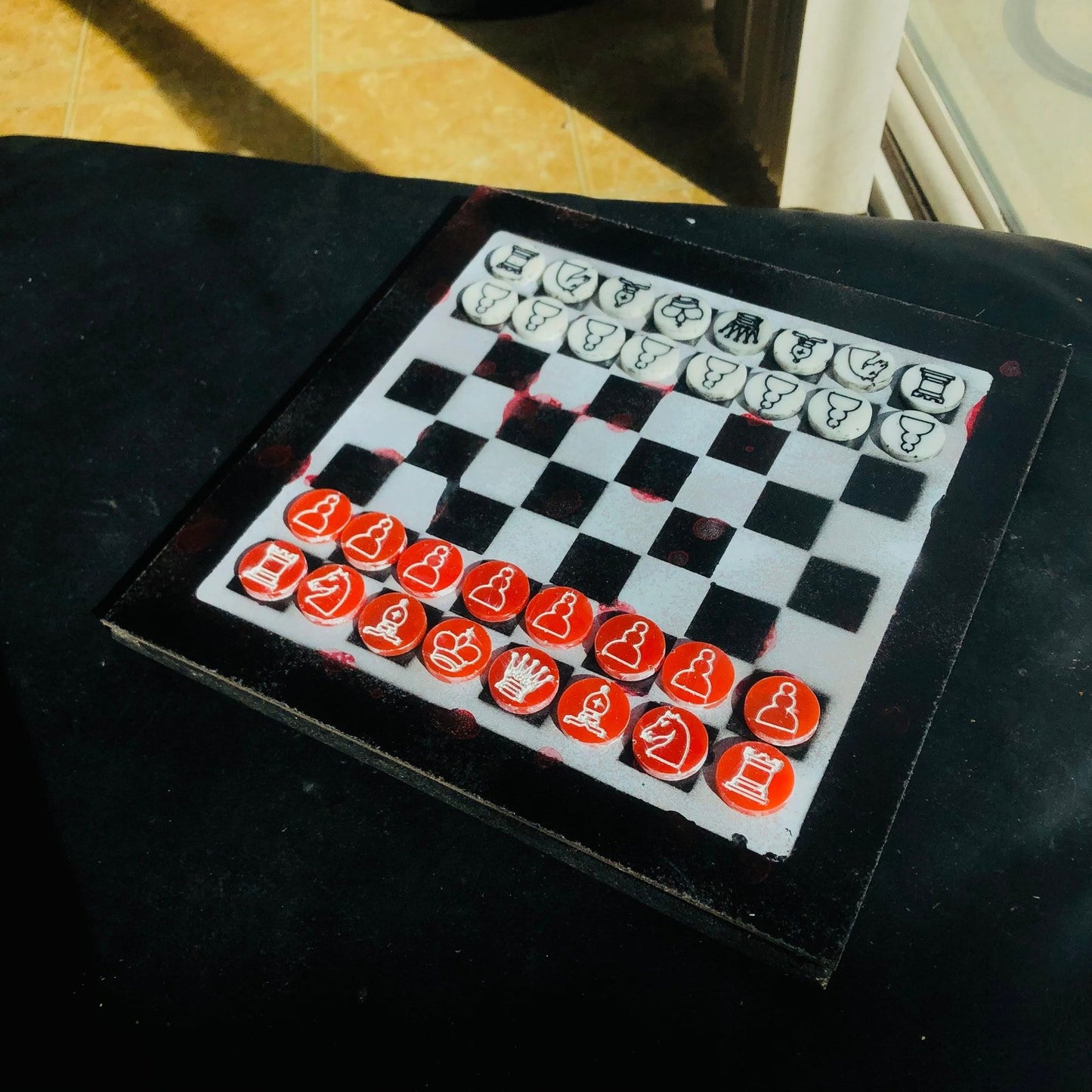 Chess Set - Checkered Vampire