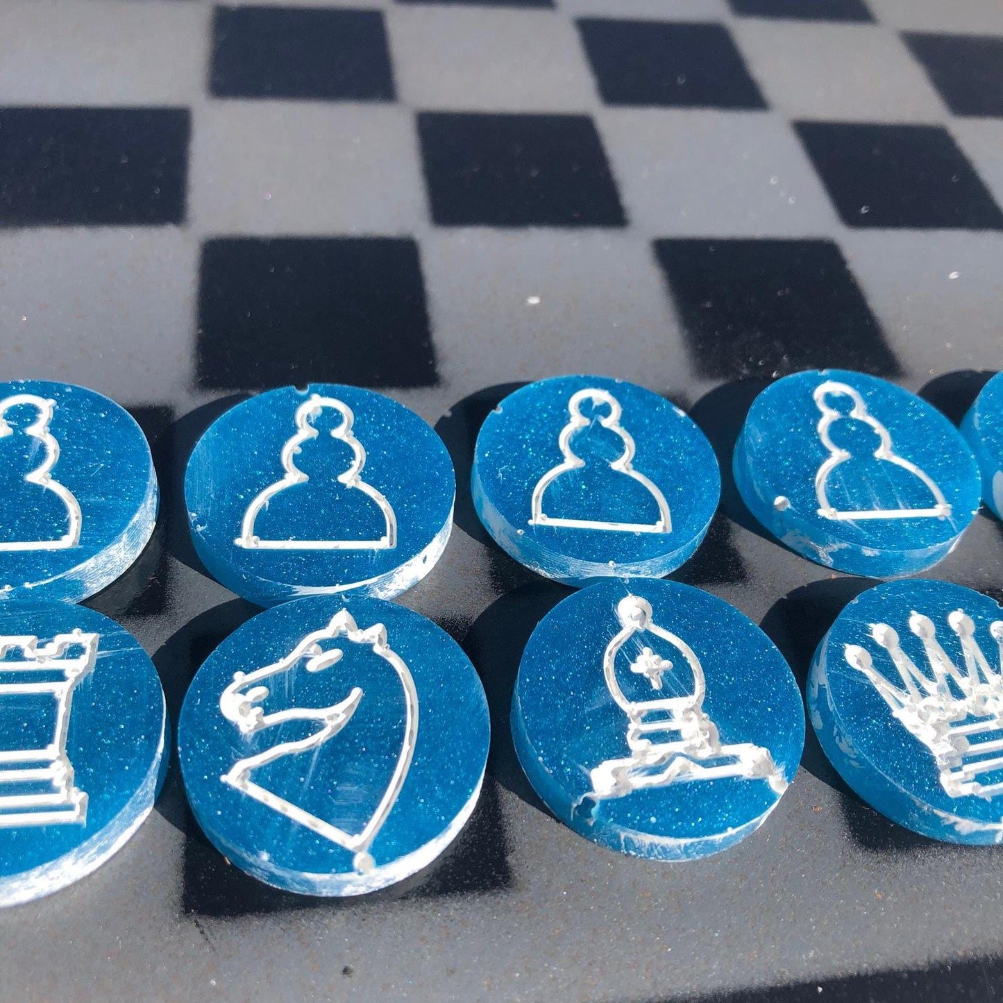 Chess Set - Slighted Blue