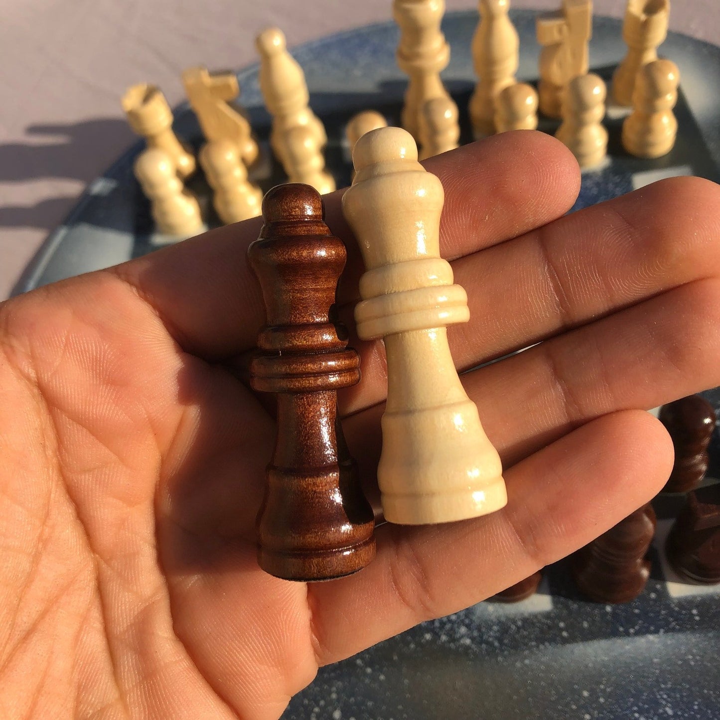 Vinyl Chess Set - Snowy Falls