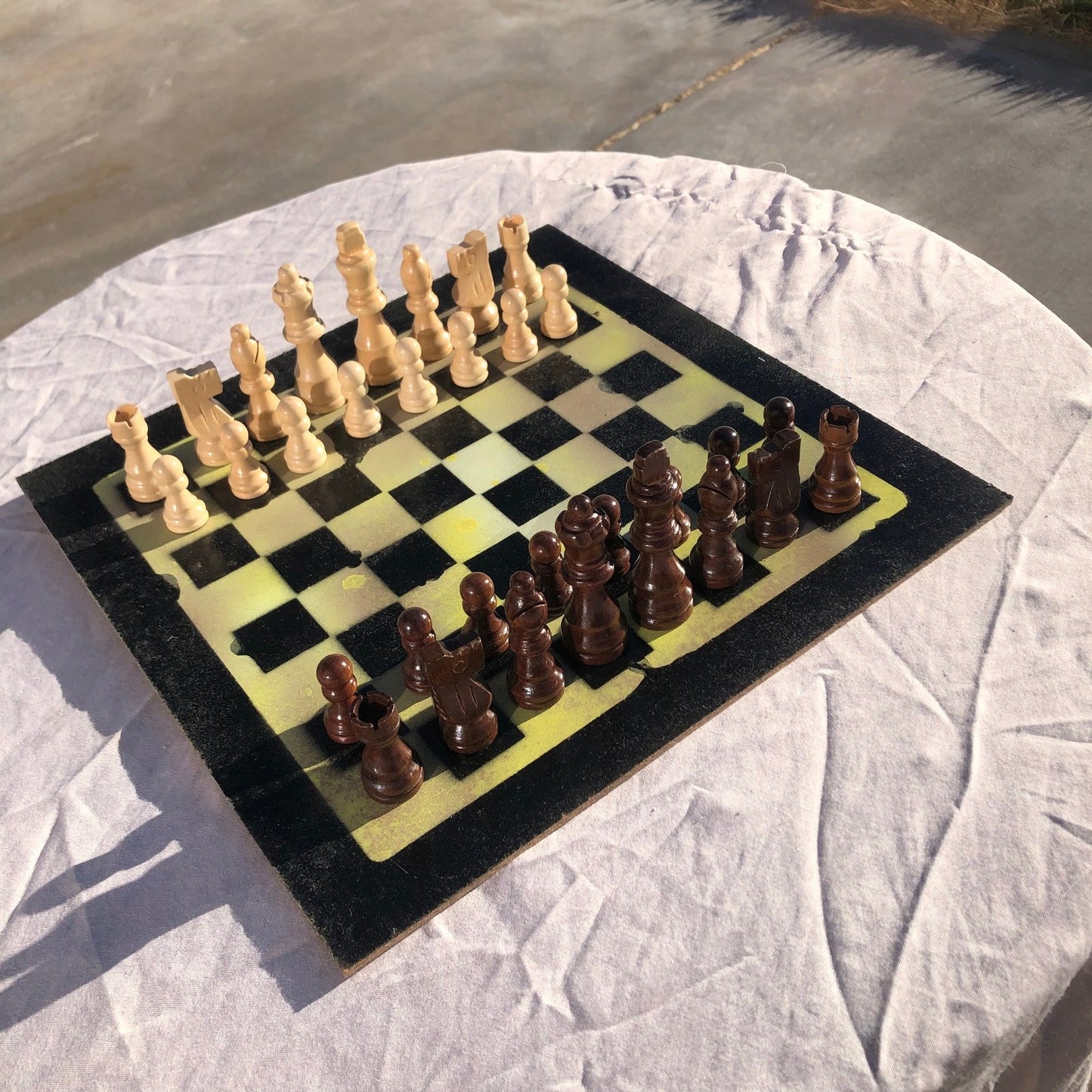 Chess Set - Dirty Green