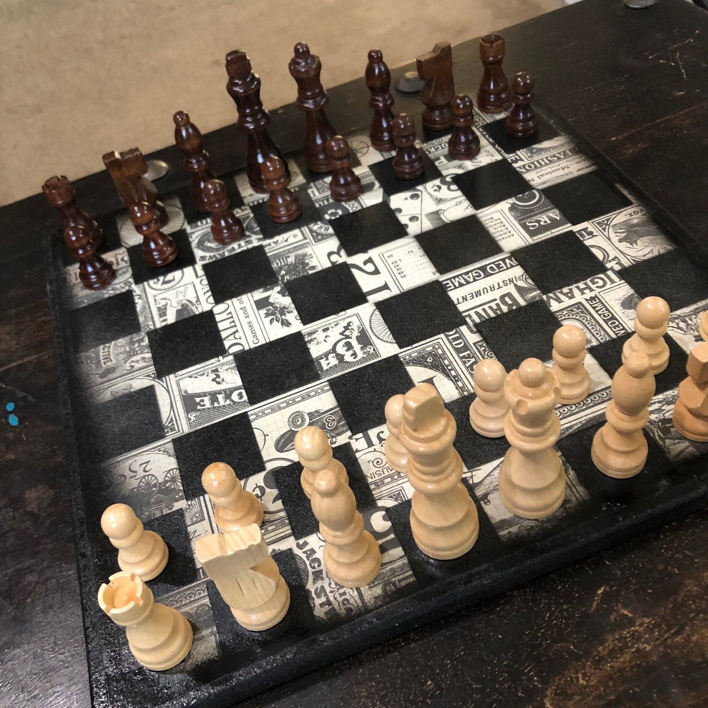 Scrapbook Chess Set - Classic Themed