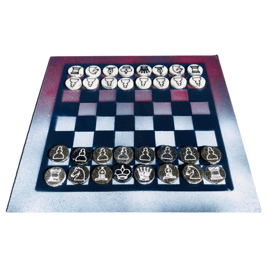 Chess Set - Violet White