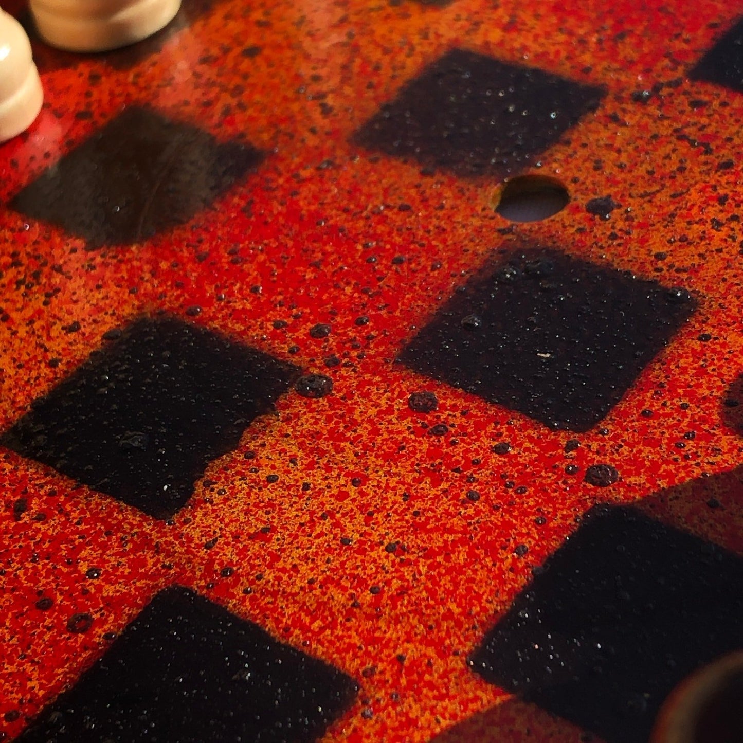 Vinyl Chess Set - Lava Red Edition