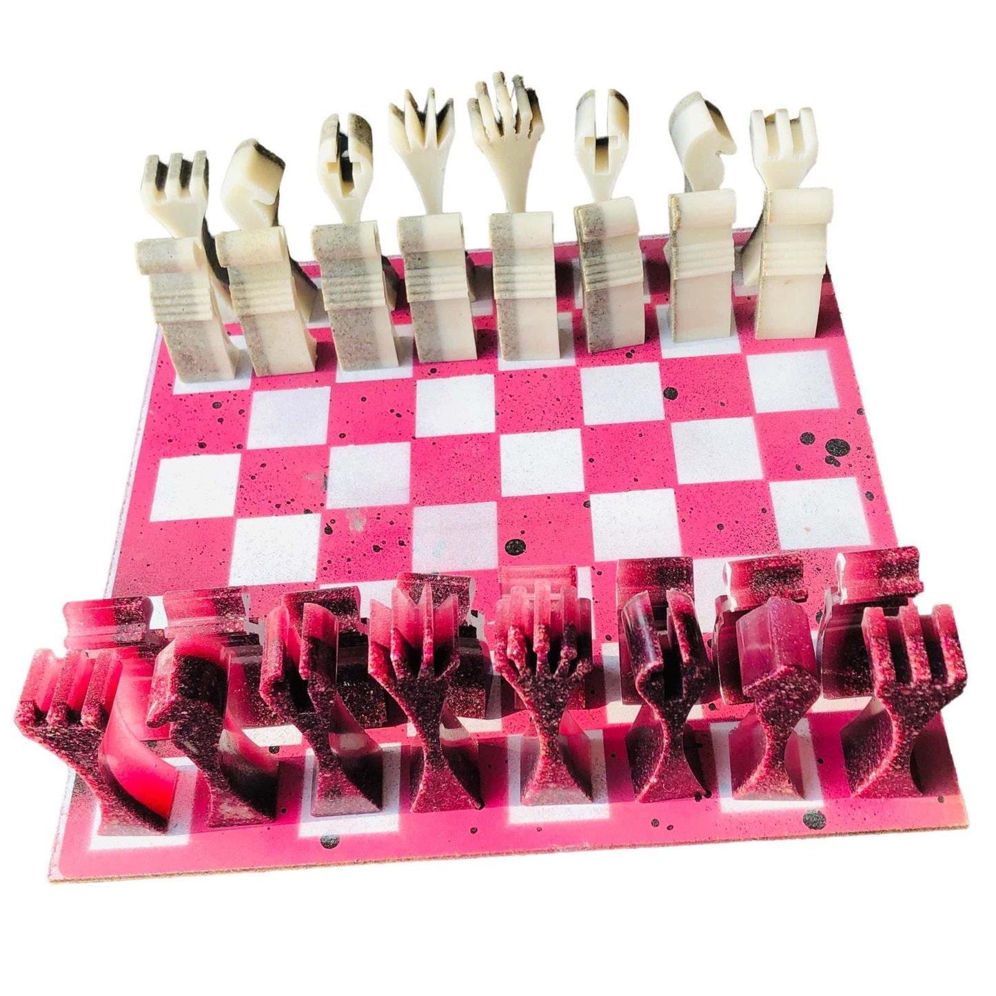 Chess Set - Pretty Pink Royal