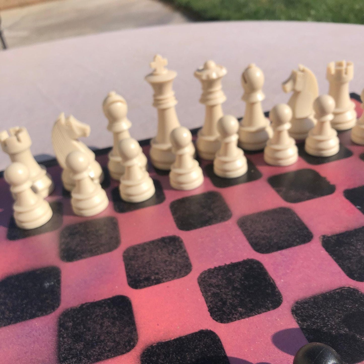 Large Chess Set - Rose Pink