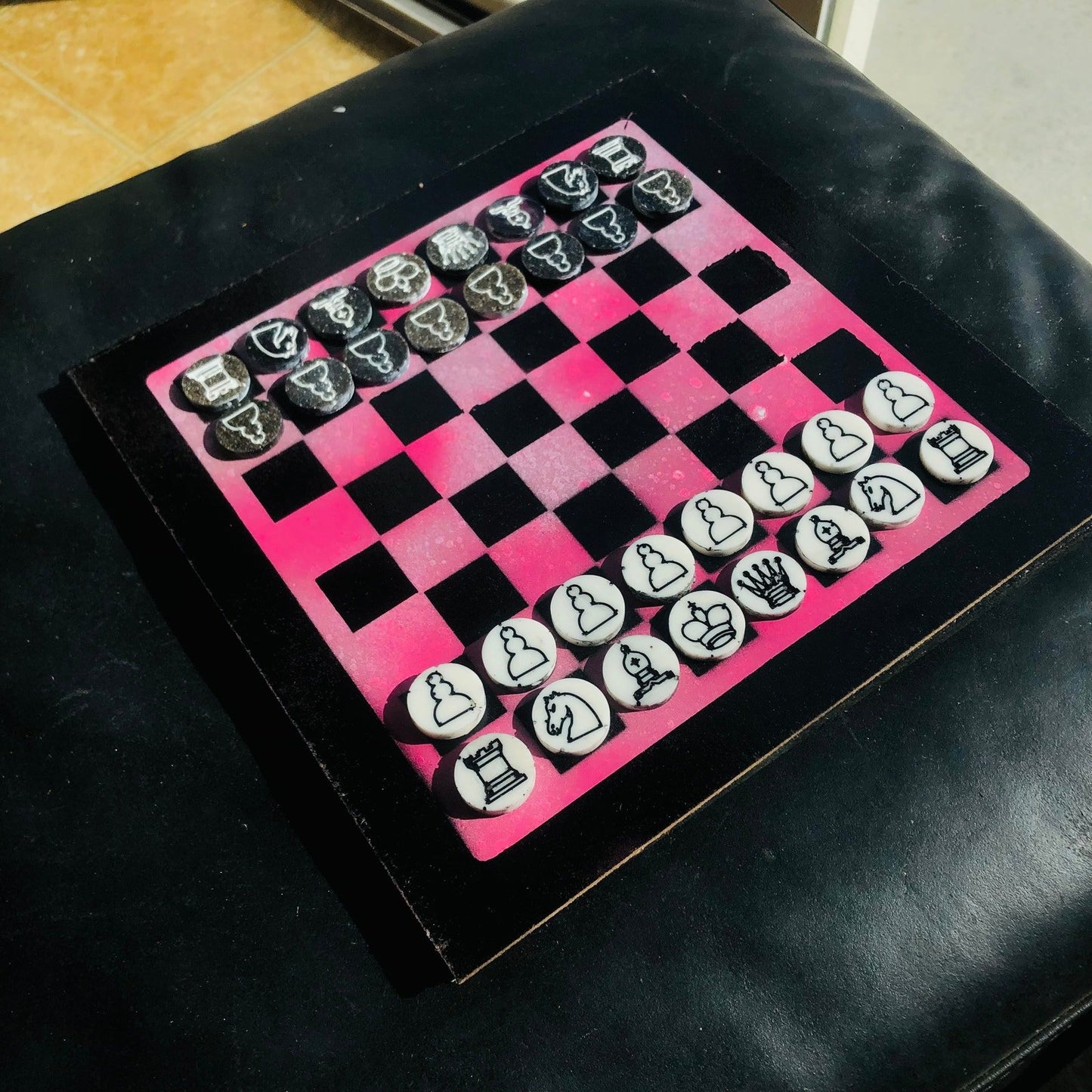 Chess Set - Simplified Pink