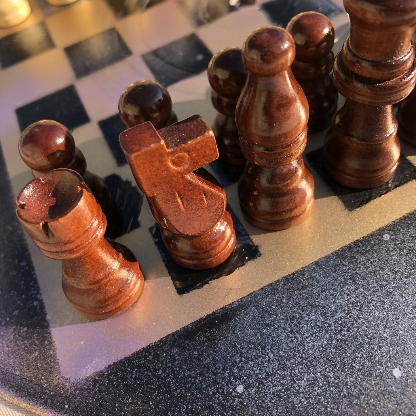 Vinyl Chess Set - Golden Space