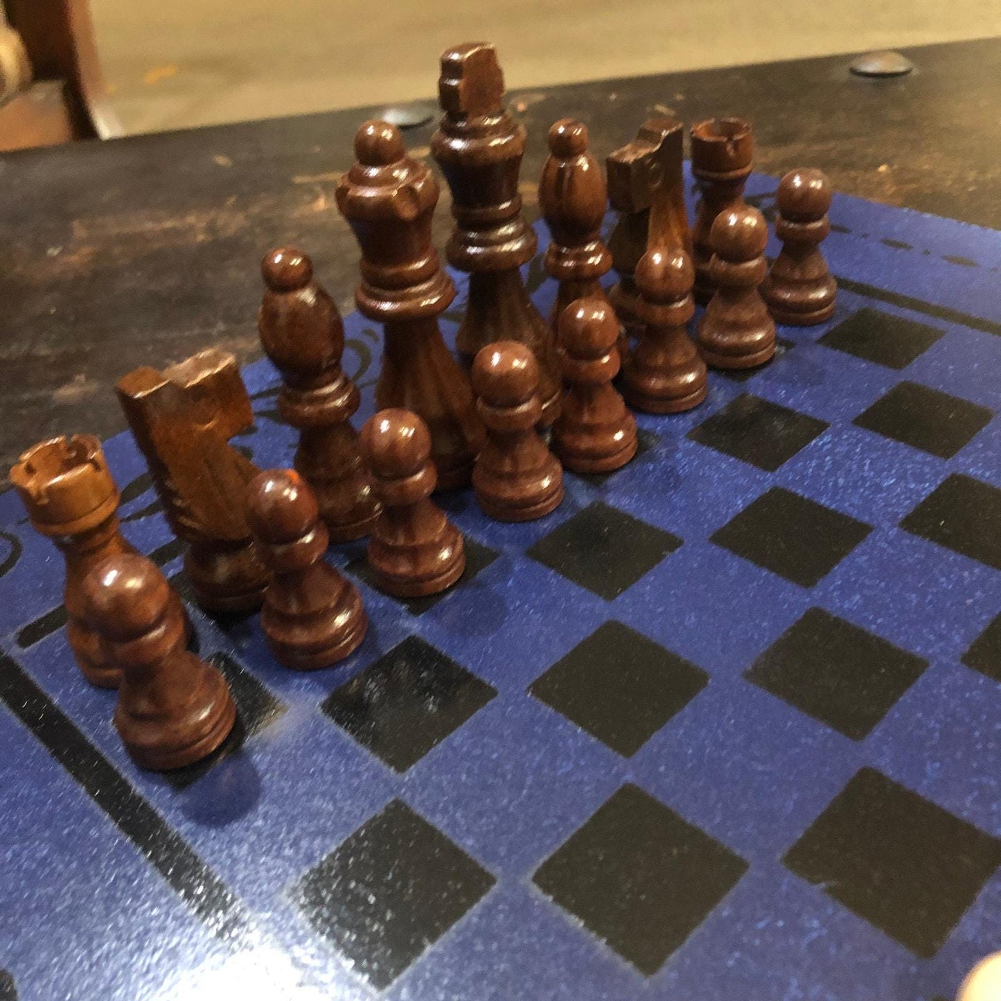 Chess Set - Navy Blue