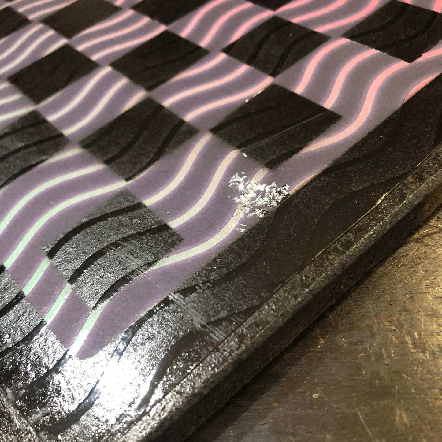 Scrapbook Chess Set - Neon Waves