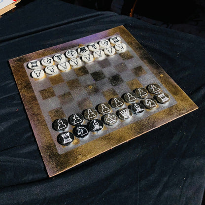 Chess Set - Rustic Metallic