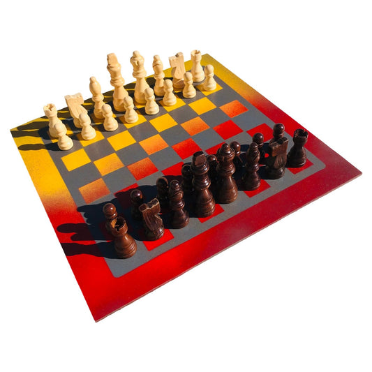 Chess Set - Red Sunset